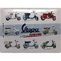 Los mejores  - Nostalgic-Art Cartel de Chapa Retro Vespa – Model Chart – Idea de Regalo para los Aficionados a Las Scooters- metálico…